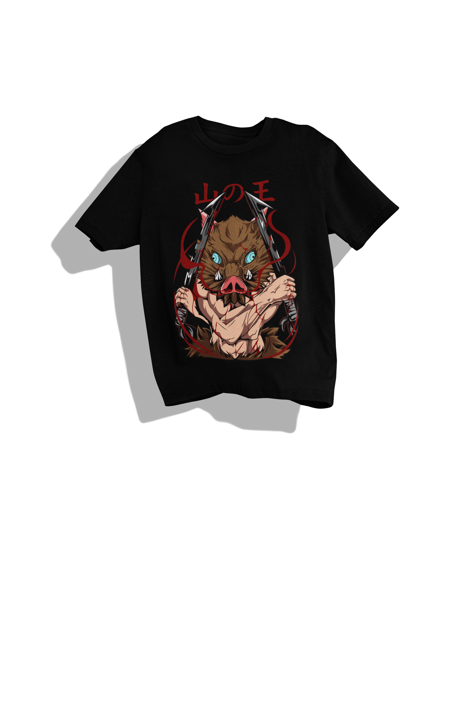 Inosuke Wild Boar Mask - Demon Slayer Premium Heavyweight Tee