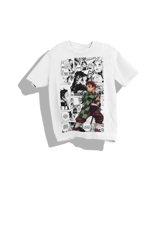 Tanjiro Comic Book Style - Demon Slayer Premium Heavyweight Tee