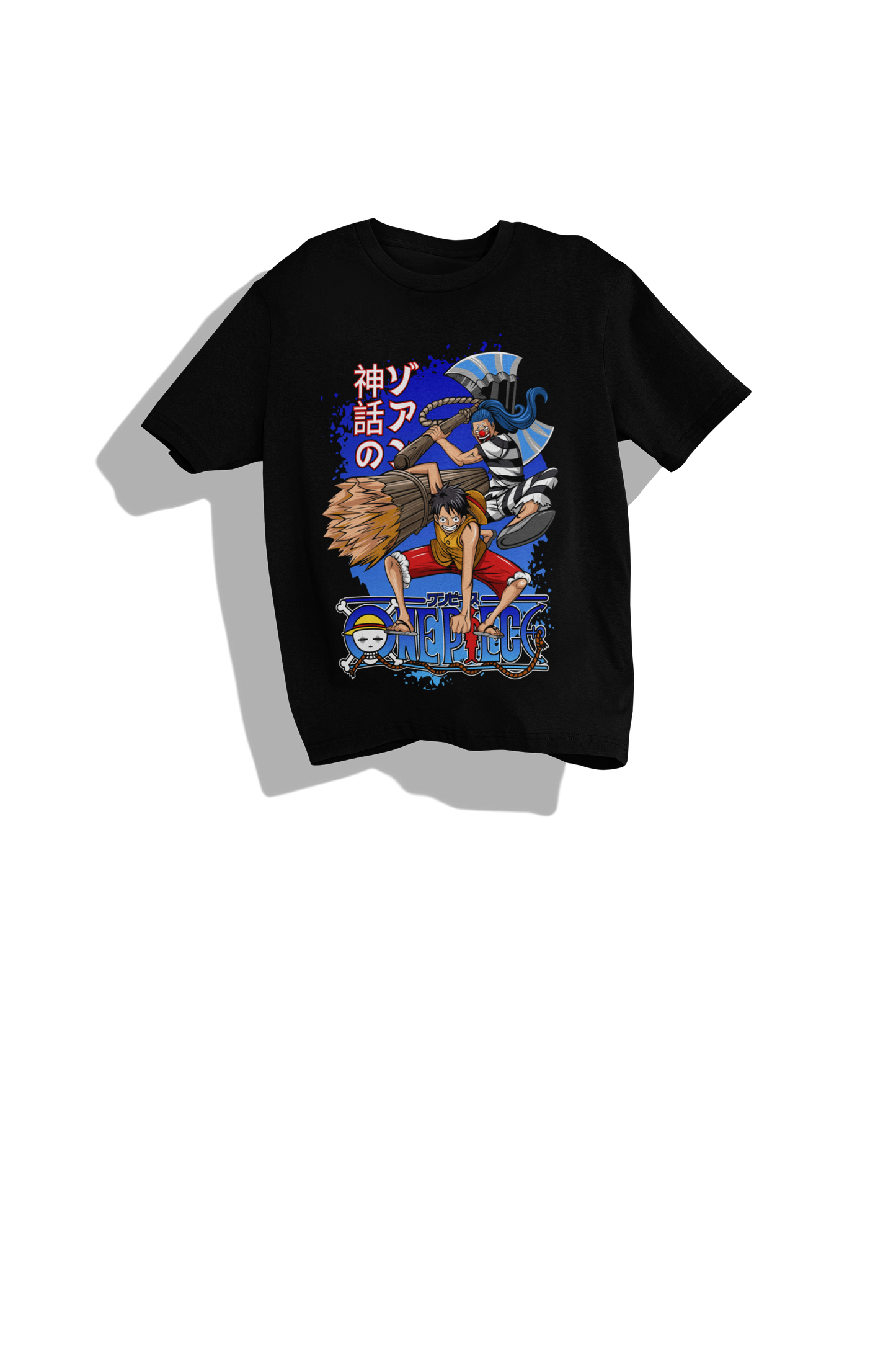 Luffy & Buggy Showdown - One Piece Premium Heavyweight Tee